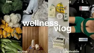5am WELLNESS routine vlog ✨ a productive + mindful / health week in my life