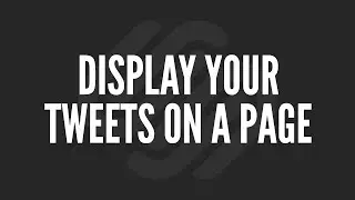 Squarespace Tutorial: Display Your Tweets on a Page