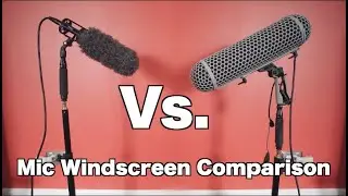 Microphone Windscreen Comparison | Fur Windscreen vs. Blimp Windshield