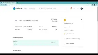 How to apply for tcs buy back on groww #tcsbuyback #groww