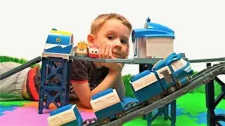 Toys Robots trains and railroad Videos for kids