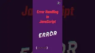 error handling in javascript | #javascript tutorial in 1 minutes