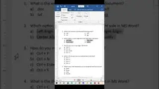 Efficient Formatting of Multiple Choice Question Options in MS Word