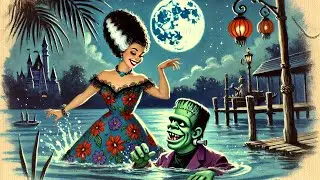 Spooky Halloween Scenery and Jazz Background Music to Study Relax or Work - Calming and Relaxing