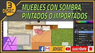 12 Affinity Photo: muebles con sombra, pintados o importados