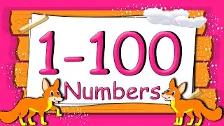 Learn Counting 1-100, Easy Numbers In English For Kids   Beginners, 1 -100 Rhyme, counting 1-100