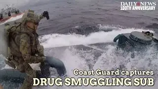Amazing video shows Coast Guard stop and board drug smuggling submarine