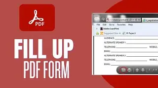 How To Fill Up PDF Form On PC