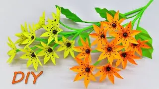 Paper Flowers DIY/How to make Flower with colored Paper