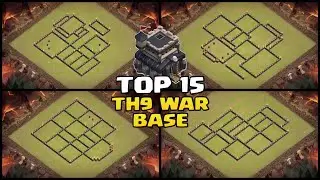 TOP 15 TOWN HALL9 (TH9) WAR/CWL BASE | TH9 WAR BASE COPY LINK - CLASH OF CLANS