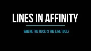 How to make lines in Affinity Designer & Publisher