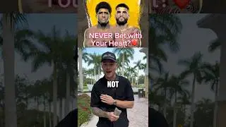 NEVER bet with your heart, except this time🫡 #ufc #ufcbetting