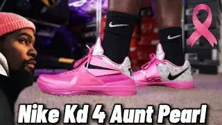 ICONIC HOOPING SHOE! Nike KD 4 Aunt Pearl Unboxing | Review | On Feet