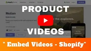 How to add YouTube Videos to Shopify? | Add product video in  motion theme | Product Video | | # 8