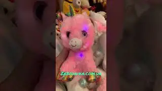 Мягкая игрушка единорог светится