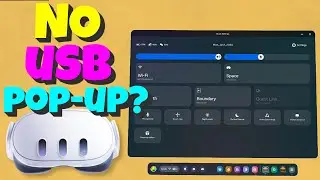Fix USB Won't Connect (Quest 3 USB Detected Popup) Additional Steps in Description