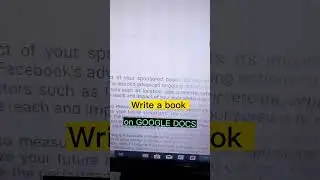Write a book on Google docs and publish on Amazon Kindle direct publishing. 