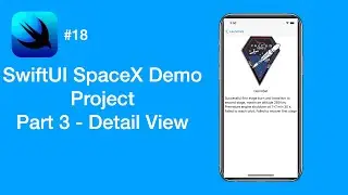 SpaceX API Project: Detail View - Part 3 - SwiftUI #18 - iOS Programming