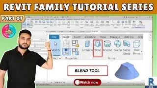 #07 Revit Family Tutorial for Beginners: Blend Tool Explained!