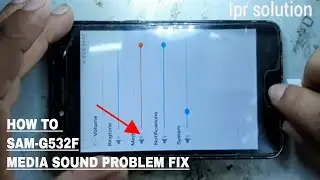 How To Fix Samsung G532F Media Sound Not Working.earphone issues
