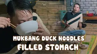 Duck vermicelli with bamboo shoots is extremely delicious | Thai Farm #farm #mukbang
