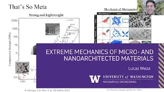 Extreme Mechanics of Micro- and Nanoarchitected Materials - Lucas Meza (Univ of Washington)