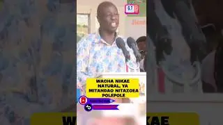 Dp Gachagua; Wacha nikae natural.
