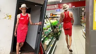 В ЖЕНСКОМ ПЛАТЬЕ РАСХАЖИВАЮ ПО МАГАЗИНУ! ПАХАНСКИЙ GO 7