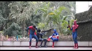 Superheroes crazy most funny dance