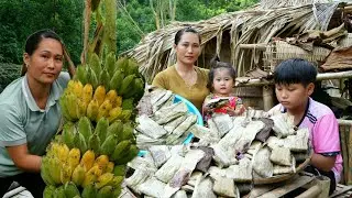 3 Days: The process of making delicious banana cake of ethnic people in Vietnam
