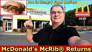 McDonald’s McRib® Returns Review | Joe is Hungry 🥪🐷🧄🍞