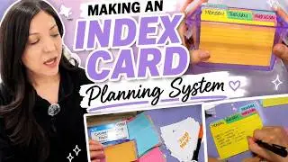 Making An Index Card Planner System!