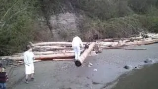 Back flip fail