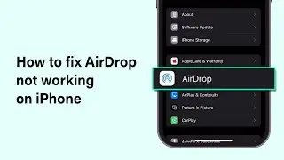 How To Fix AirDrop Not Working 2025 | Troubleshoot & Restore AirDrop On iPhone