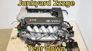 Tear down on junk yard 2zzge Pt1