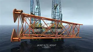 Fixed Platform Installation Project 🛠️👷 #engineering #construction #offshore