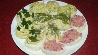 Фаршированные яйца. Простые рецепты вкусной закуски.
