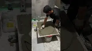 Tile installation P5823#shorts