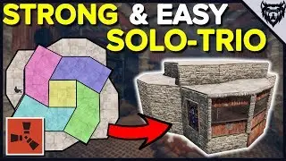 RUST - STRONGHOLD Base Design - Solo-Trio Rust Base Design (2019)