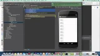 Android Studio Simple Listview Development tutorial.