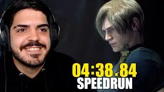 RESIDENT EVIL 4 REMAKE  (gameplay) - SPEEDRUN | 04:38.84 | RECORDE??