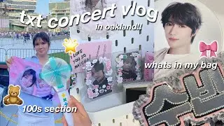 txt in oakland 🎀 concert vlog, what's in my bag, merch haul ⋆ ˚｡⋆୨୧˚
