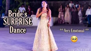 Stunning Sangeet Performance by the Bride for Groom and Mom Dad - Indian Wedding 4K **Emotional ** 🥺