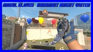 CS2 Skin showcase Karambit | Bright water & Specialist Gloves | Mogul