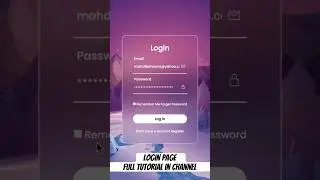 Login page #coding #htmlcss  #shorts