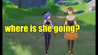 what happen if you follow Panicked Myrana after saving her? - Genshin Impact