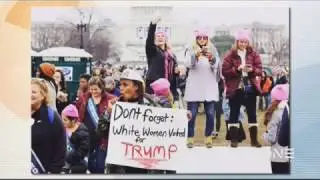 'White Women Voted For Trump' Sign at women's march Goes Viral
