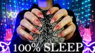 ASMR 4 Hours of Sleep-Inducing Fluffy Mic Scratching, Green Noise & Inaudible Whispers - Sleep Fast