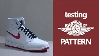 D.I.Y sneakers project || testing the air jordan pattern
