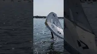 Wingfoil Light Wind Session. New Duotone Unit SLS 5m! How-to Dockstart With a Wing. JAM1600